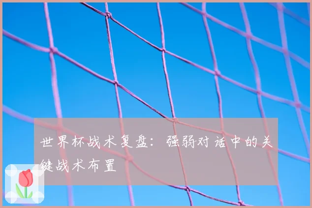世界杯战术复盘：强弱对话中的关键战术布置